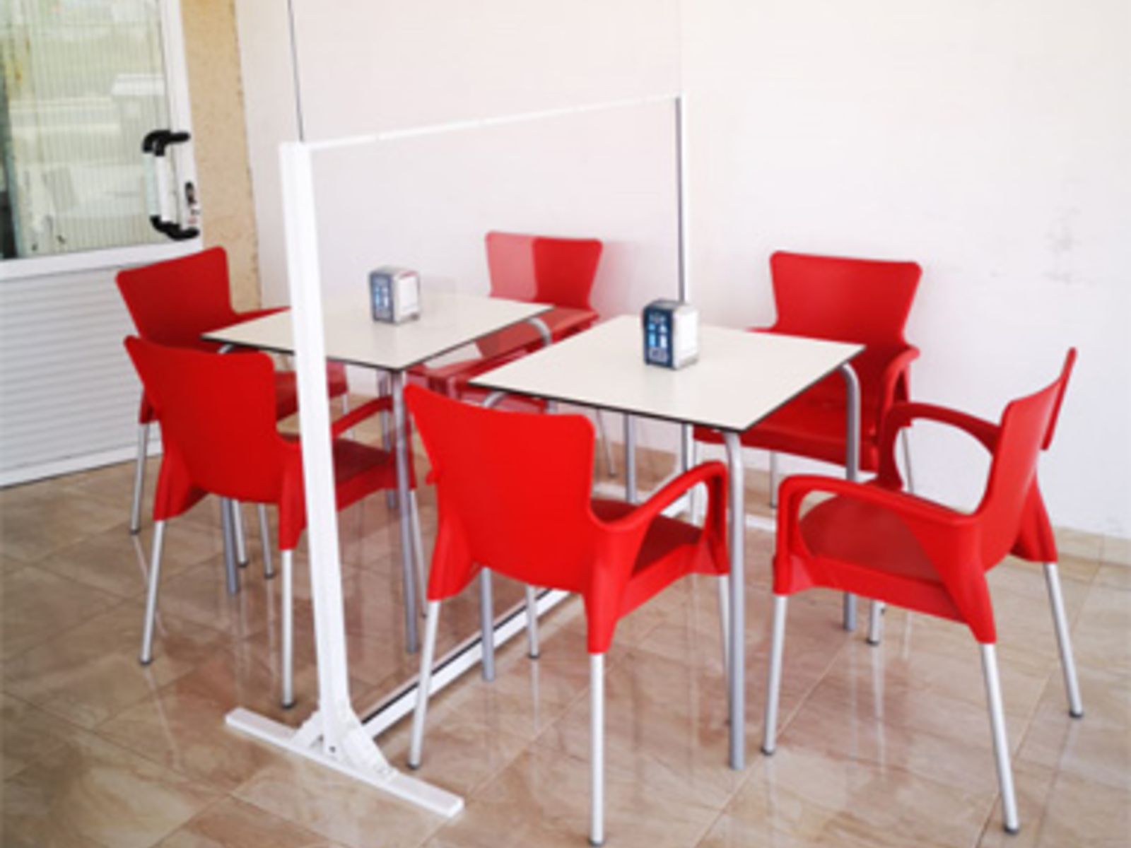 Mampara fija para restaurantes
